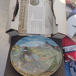 Wildlife Collector's Plate with Certificate